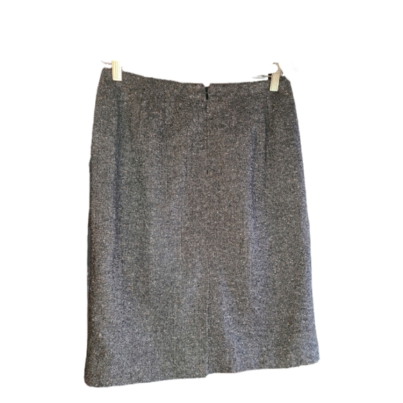 VINTAGE LARRY LEVINE PETITE TWEED PENCIL SKIRT - Picture 3 of 4